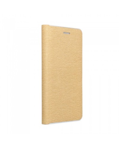 Husă Xiaomi Mi 10T 5G / Mi 10T Pro 5G Forcell Luna Book tip carte, ramă metalică, Auriu