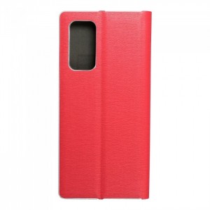 Husă Xiaomi Mi 10T 5G / Mi 10T Pro 5G Forcell Luna Book tip carte, ramă metalică, Rosu