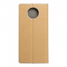 Husă Xiaomi Redmi Note 9T 5G Forcell Luna Book tip carte, ramă metalică, Auriu