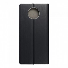 Husă Xiaomi Redmi Note 9T 5G Forcell Luna Book tip carte, ramă metalică, Negru