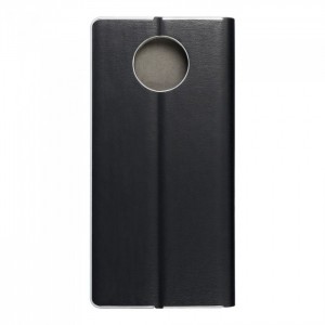 Husă Xiaomi Redmi Note 9T 5G Forcell Luna Book tip carte, ramă metalică, Negru