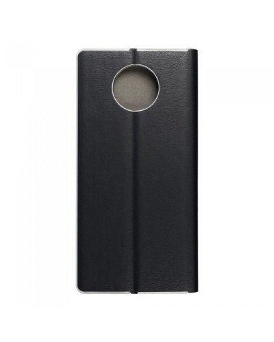 Husă Xiaomi Redmi Note 9T 5G Forcell Luna Book tip carte, ramă metalică, Negru Husă Xiaomi Redmi Note 9T 5G Forcell Luna Book tip carte, ramă metalică, Negru
