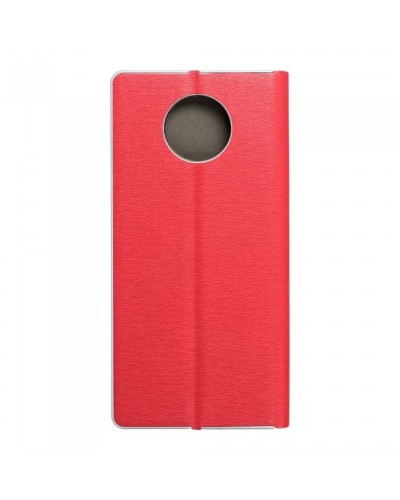 Husă Xiaomi Redmi Note 9T 5G Forcell Luna Book tip carte, ramă metalică, Rosu Husă Xiaomi Redmi Note 9T 5G Forcell Luna Book tip carte, ramă metalică, Rosu