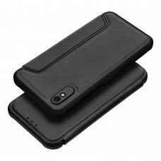 Husă Tip Carte Xiaomi Redmi 9A / 9AT MANGUSTA RAZOR Book Antishock cu Stand și Slot Card - Negru