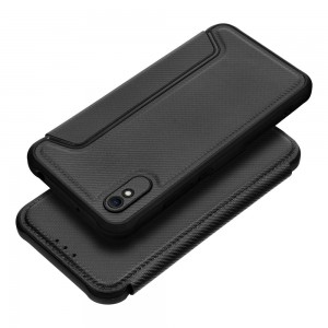 Husă Tip Carte Xiaomi Redmi 9A / 9AT MANGUSTA RAZOR Book Antișoc cu Stand și Slot Card - Negru