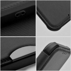 Husă Tip Carte Xiaomi Redmi 9A / 9AT MANGUSTA RAZOR Book Antishock cu Stand și Slot Card - Negru