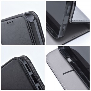 Husă Xiaomi Redmi 9A / 9AT Smart Magnet Book tip carte, Negru
