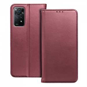 Husă Xiaomi Redmi 9A / 9AT Smart Magnet Book tip carte, Visiniu