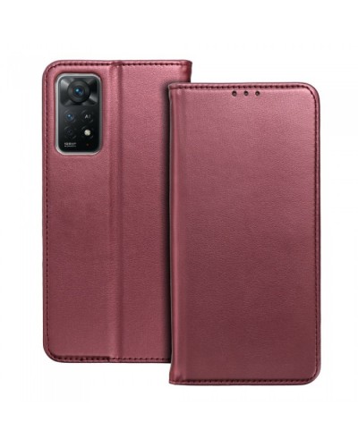 Husă Xiaomi Redmi 9A / 9AT Smart Magnet Book tip carte, Visiniu