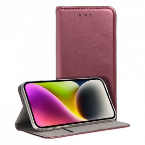 Husă Xiaomi Redmi 9A / 9AT Smart Magnet Book tip carte, Visiniu
