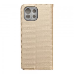 Husă Xiaomi Mi 11 Lite Smart Book Case tip carte, Auriu