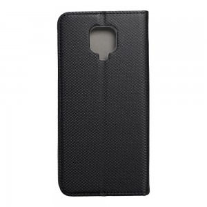 Husă Xiaomi Redmi Note 9 Pro Smart Book Case tip carte, Negru
