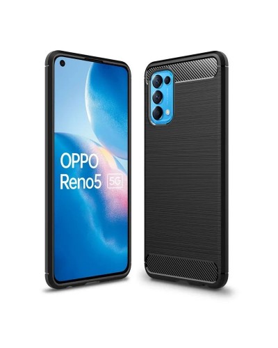 Husă Antișoc Oppo Reno 5 Forcell Carbon Negru