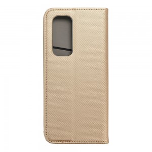 Husă Oppo Find X3 Neo Smart Book Case tip carte, Auriu