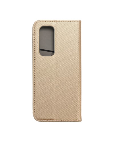 Husă Oppo Find X3 Neo Smart Book Case tip carte, Auriu