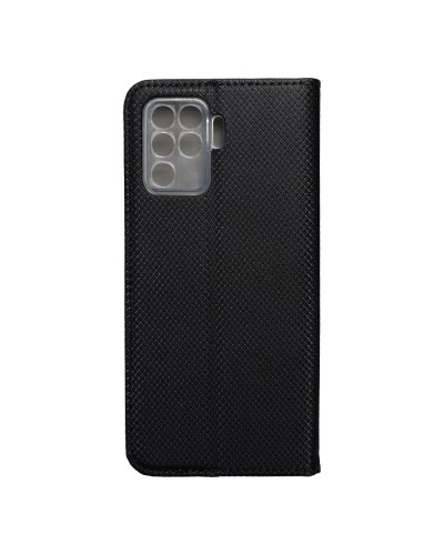 Husă Oppo Reno 5 Lite Smart Book Case tip carte, Negru