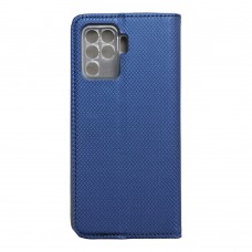 Husă Oppo Reno 5 Lite Smart Book Case tip carte, Albastru