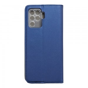 Husă Oppo Reno 5 Lite Smart Book Case tip carte, Albastru