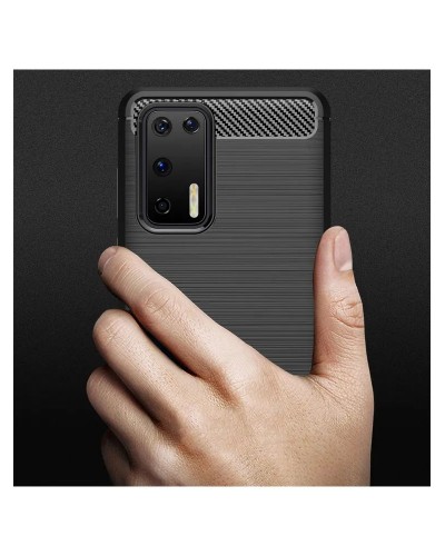 Husă Antișoc Huawei P40 Pro Forcell Carbon Negru