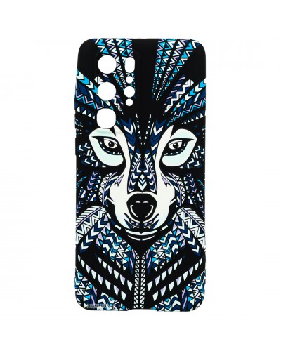 Husă Huawei P40 Pro LUXO TPU Tribal Wolf