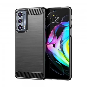 Husă Antișoc Motorola Edge 20 Pro Premium Forcell Carbon Negru