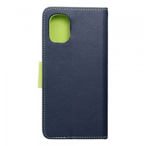 Husă Motorola Moto G55 Fancy Book Tip Carte cu Magnet și 2 Sloturi Card + Buzunar - Albastru