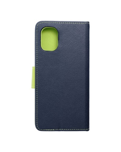 Husă Motorola Moto G55 Fancy Book Tip Carte cu Magnet și 2 Sloturi Card + Buzunar - Albastru