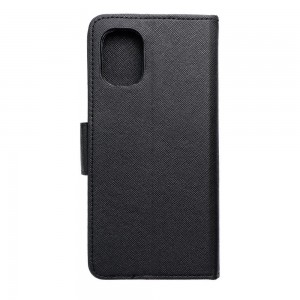 Husă Motorola Moto G55 Fancy Book Tip Carte cu Magnet și 2 Sloturi Card + Buzunar - Negru