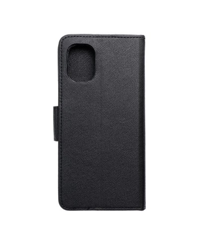 Husă Motorola Moto G55 Fancy Book Tip Carte cu Magnet și 2 Sloturi Card + Buzunar - Negru