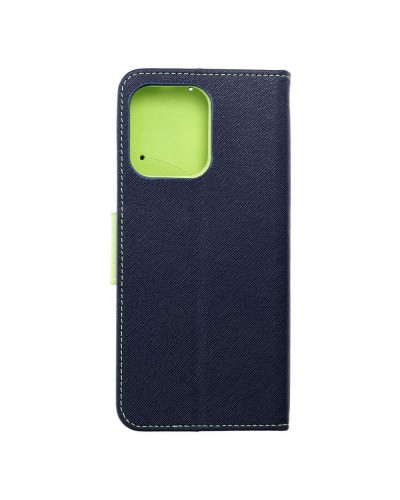 Husă Motorola Moto G75 Fancy Book Tip Carte cu Magnet și 2 Sloturi Card + Buzunar - Albastru
