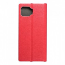 Husă Motorola Moto G 5G Plus Forcell Luna Book tip carte, ramă metalică, Rosu