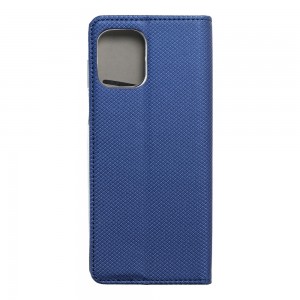 Husă Motorola G100 Smart Book Case tip carte, Albastru