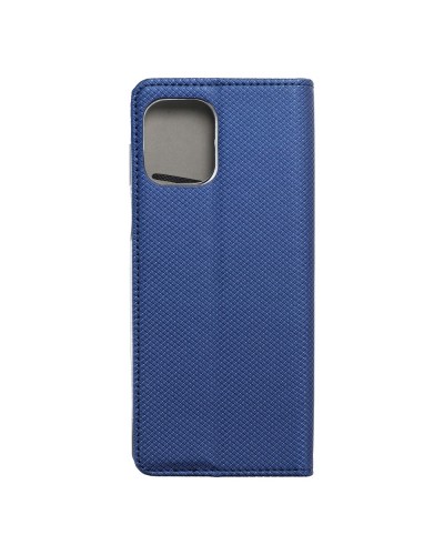 Husă Motorola G100 Smart Book Case tip carte, Albastru
