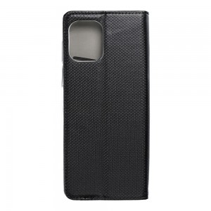 Husă Motorola G100 Smart Book Case tip carte, Negru