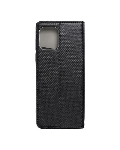 Husă Motorola G100 Smart Book Case tip carte, Negru