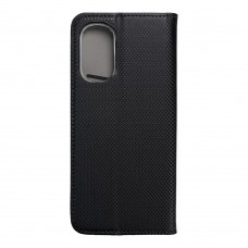 Husă Motorola Moto G52 Smart Book Case tip carte, Negru