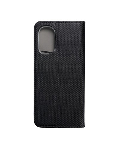 Husă Motorola Moto G52 Smart Book Case tip carte, Negru