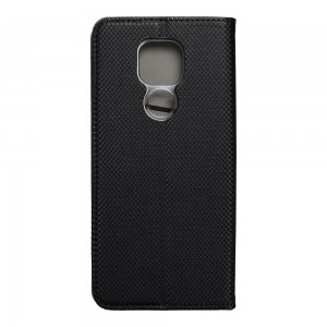 Husă Motorola G9 / G9 Play Smart Book Case tip carte, Negru