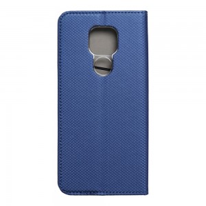 Husă Motorola G9 / G9 Play Smart Book Case tip carte, Albastru