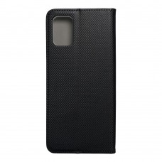 Husă Motorola G9 Plus Smart Book Case tip carte, Negru