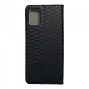 Husă Motorola G9 Plus Smart Book Case tip carte, Negru