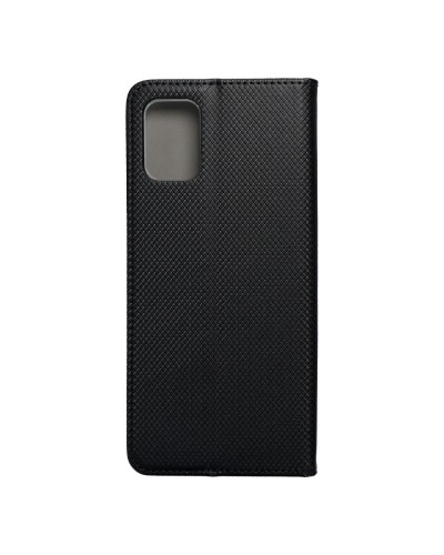 Husă Motorola G9 Plus Smart Book Case tip carte, Negru