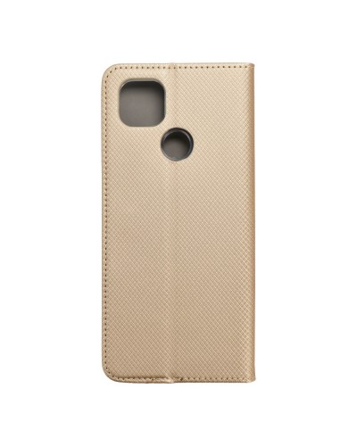Husă Motorola G9 Power Smart Book Case tip carte, Auriu