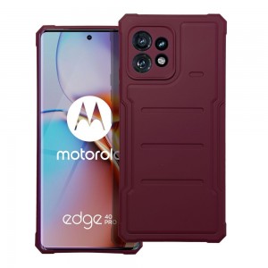 Husă Antișoc Motorola Edge 40 Pro Forcell Carbon Burgundy