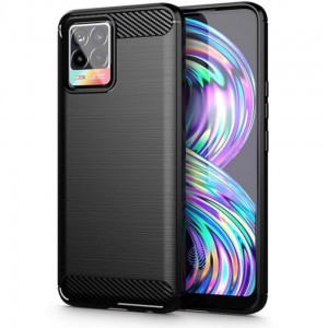 Husă Antișoc Realme 8 Forcell Carbon Negru