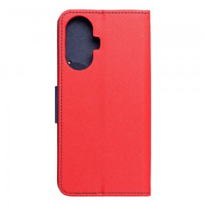 Husă Realme C55 Fancy Book Tip Carte cu Magnet și 2 Sloturi Card + Buzunar - Roșu