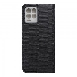 Husă Realme 8 Pro Smart Book Case tip carte, Negru