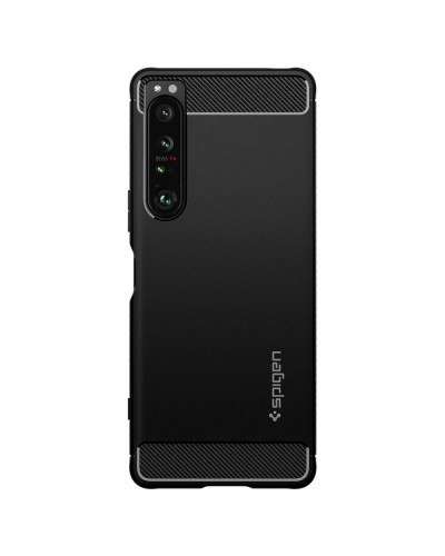 Husa Antisoc Sony Xperia 1 IV SPIGEN Rugged Armor - Negru