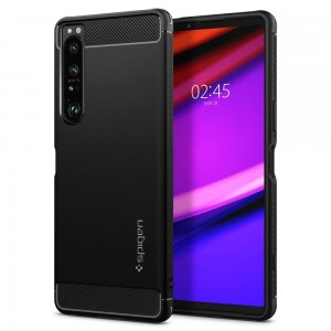 Husa Antisoc Sony Xperia 1 IV SPIGEN Rugged Armor - Negru