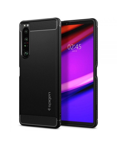 Husa Antisoc Sony Xperia 1 IV SPIGEN Rugged Armor - Negru